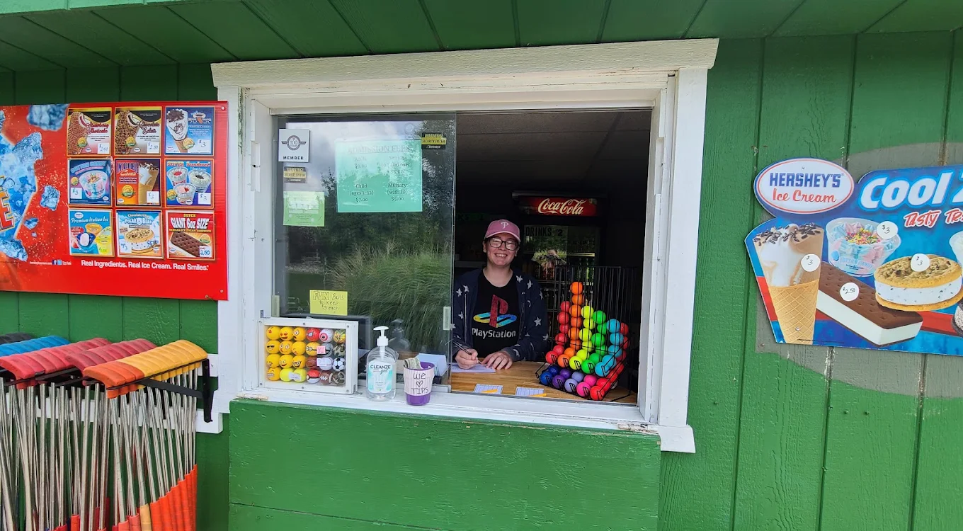 Boulder Falls pro shop with fun balls and ice cream